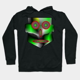 Mask in Green. Hoodie